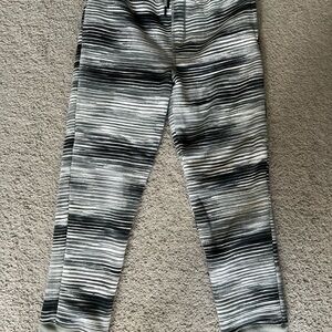 Striped Black and Gray Lands’ End Kids Joggers